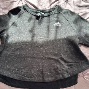 Adidas Charcoal and Black Pullover